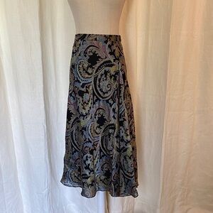 Coldwater Creek Paisley Skirt